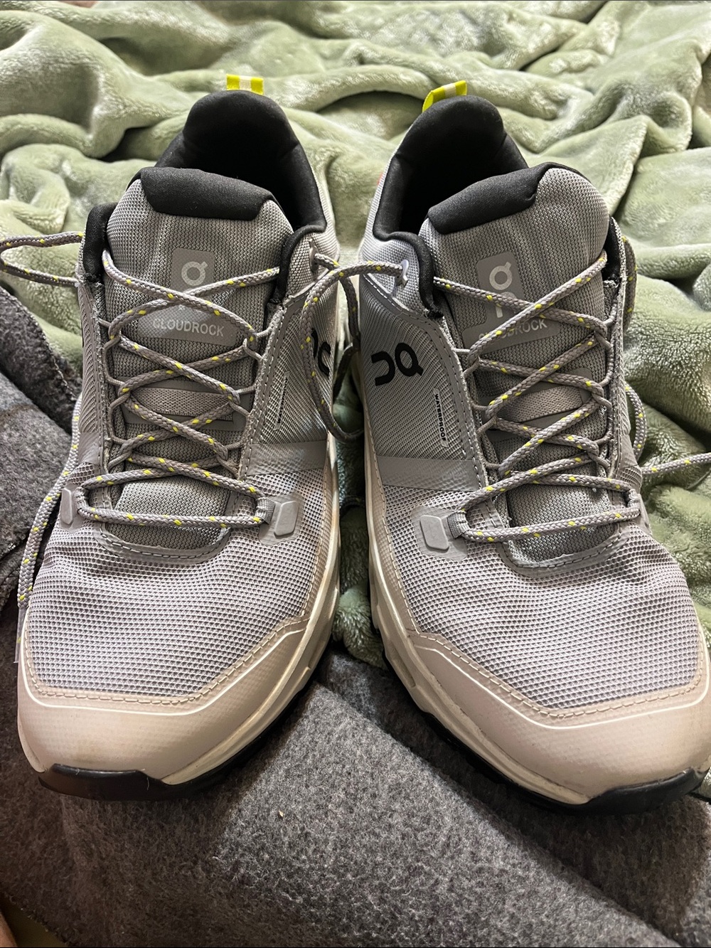On Running Cloudrock Women's Sneakers Gray with Yellow Accents
